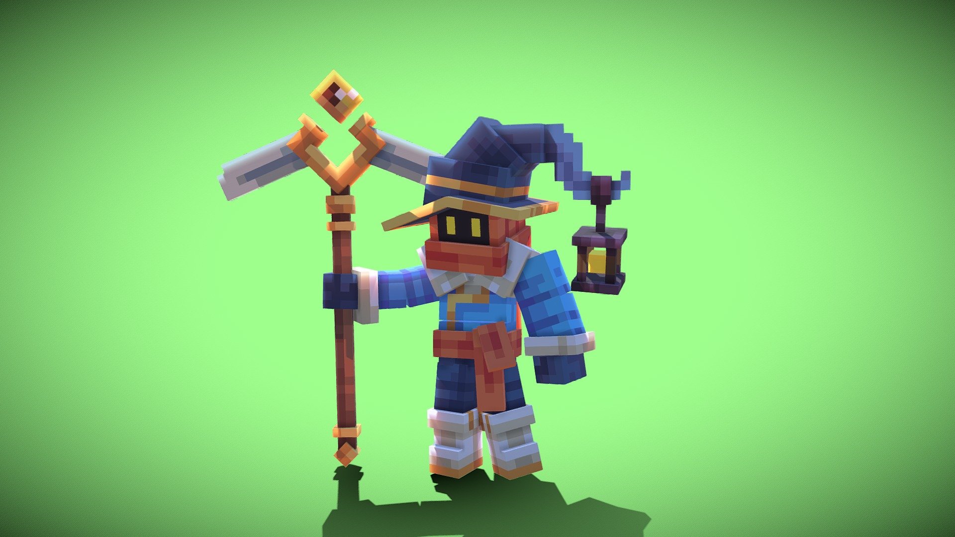 Blue Mage - 3d Model By Sapphire Studios (@sapphire Studios) [8d2a20e 