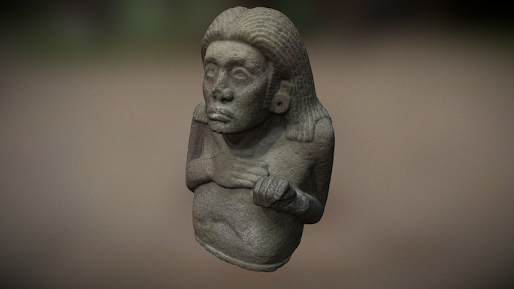 2.- Figura Personaje - Xochicalco Museo 3D Model