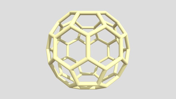 Fullerene C60 3D Model
