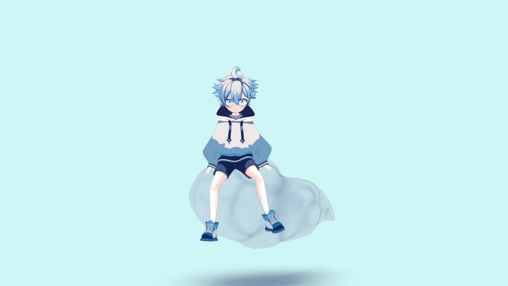 Anime Boy 3D Model