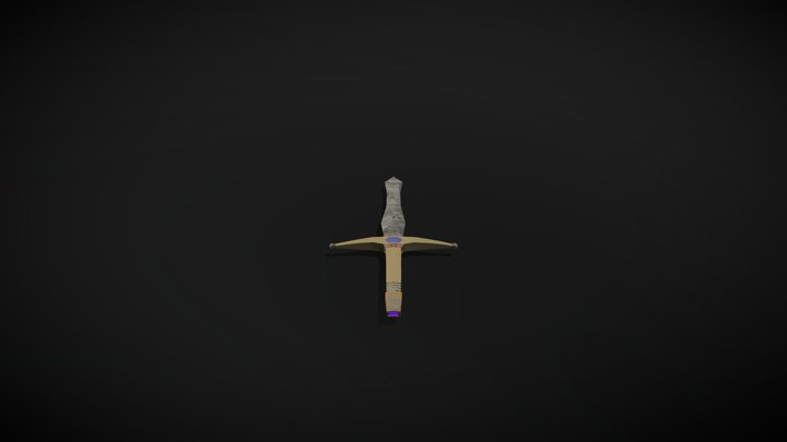 Gemstone Sword 3D Model