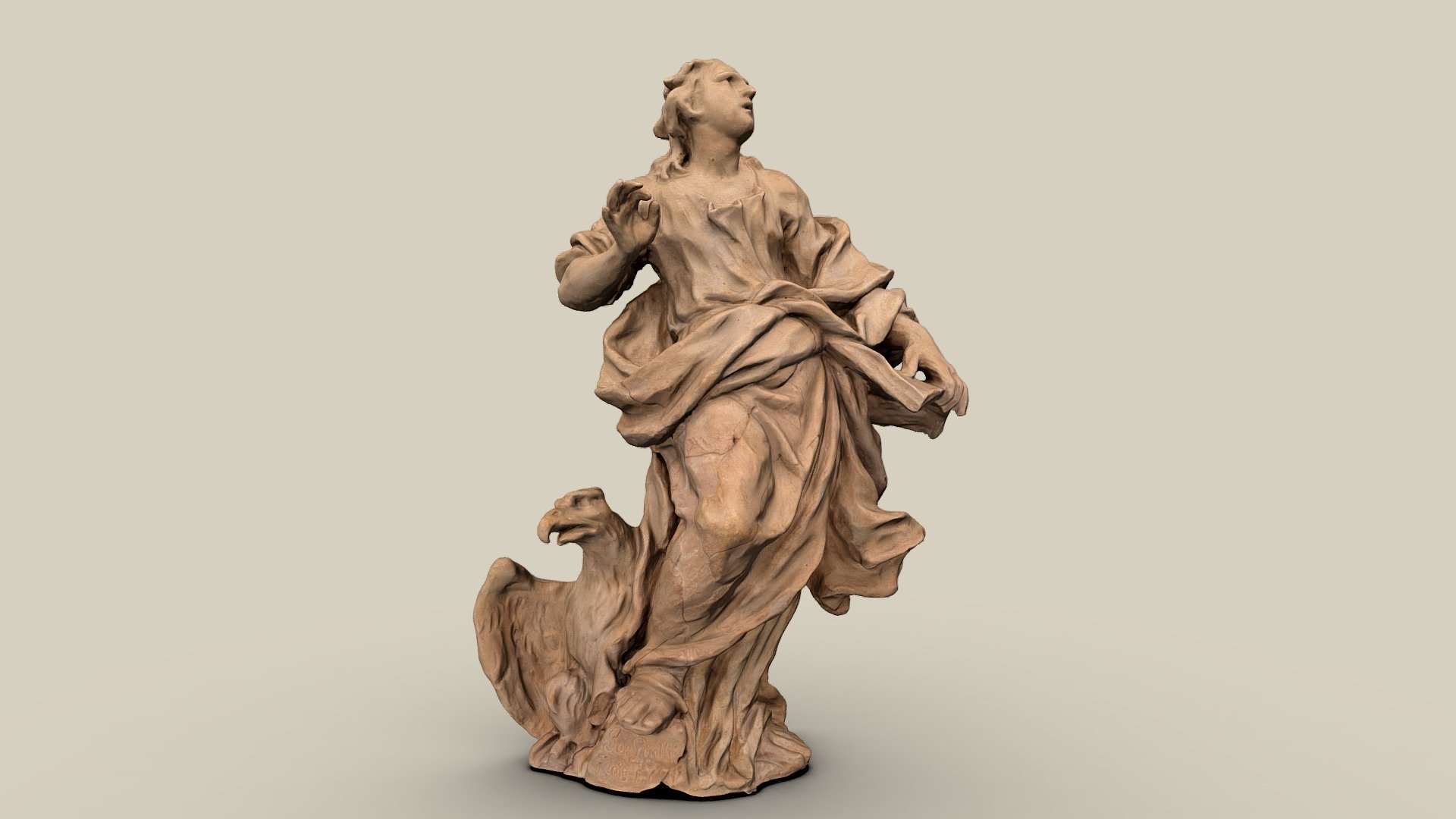 Hl. Johannes Evangelista — Sketchfab embed 3D viewer