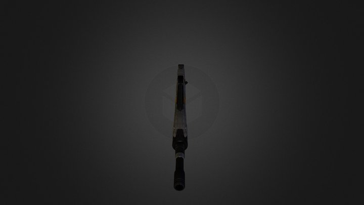 Battle Rifle 3D Model