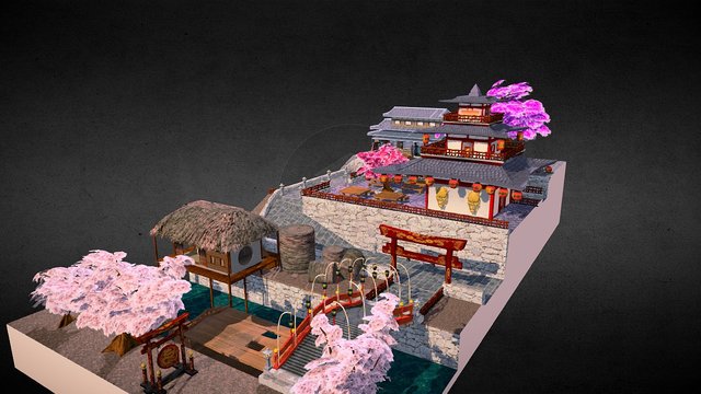 Takayama City Scene 3D Model