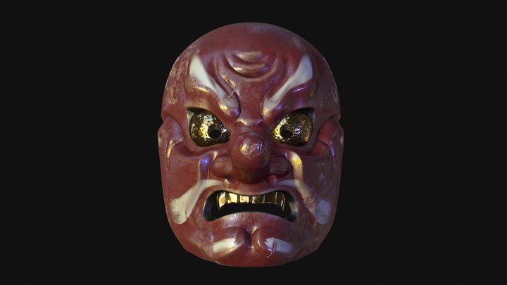 Tengu Mask 3D Model