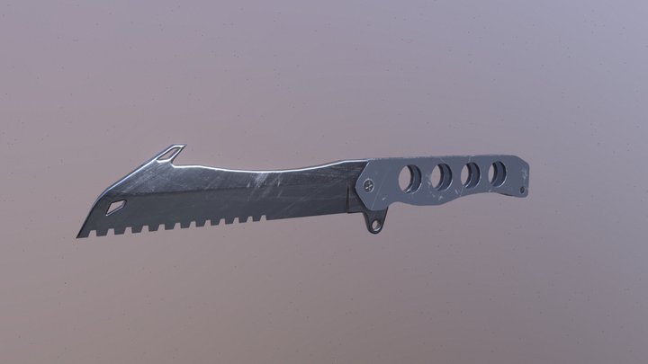 Stylized Knife 3D Model