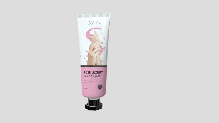 Rose hand cream 3D Model