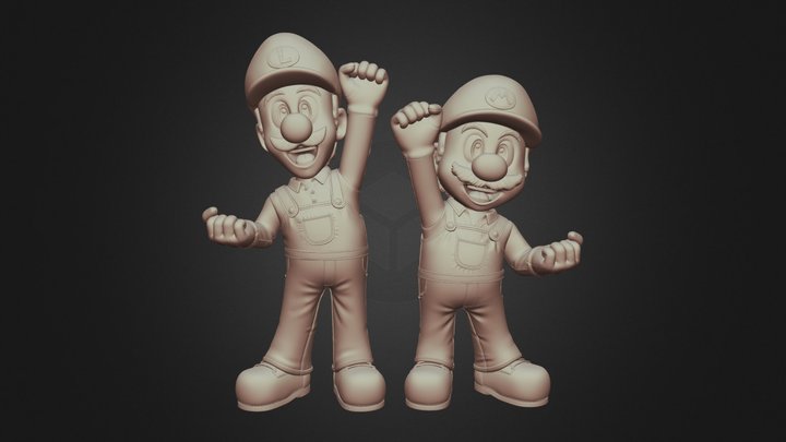 Mario Y Luigi 3D Model