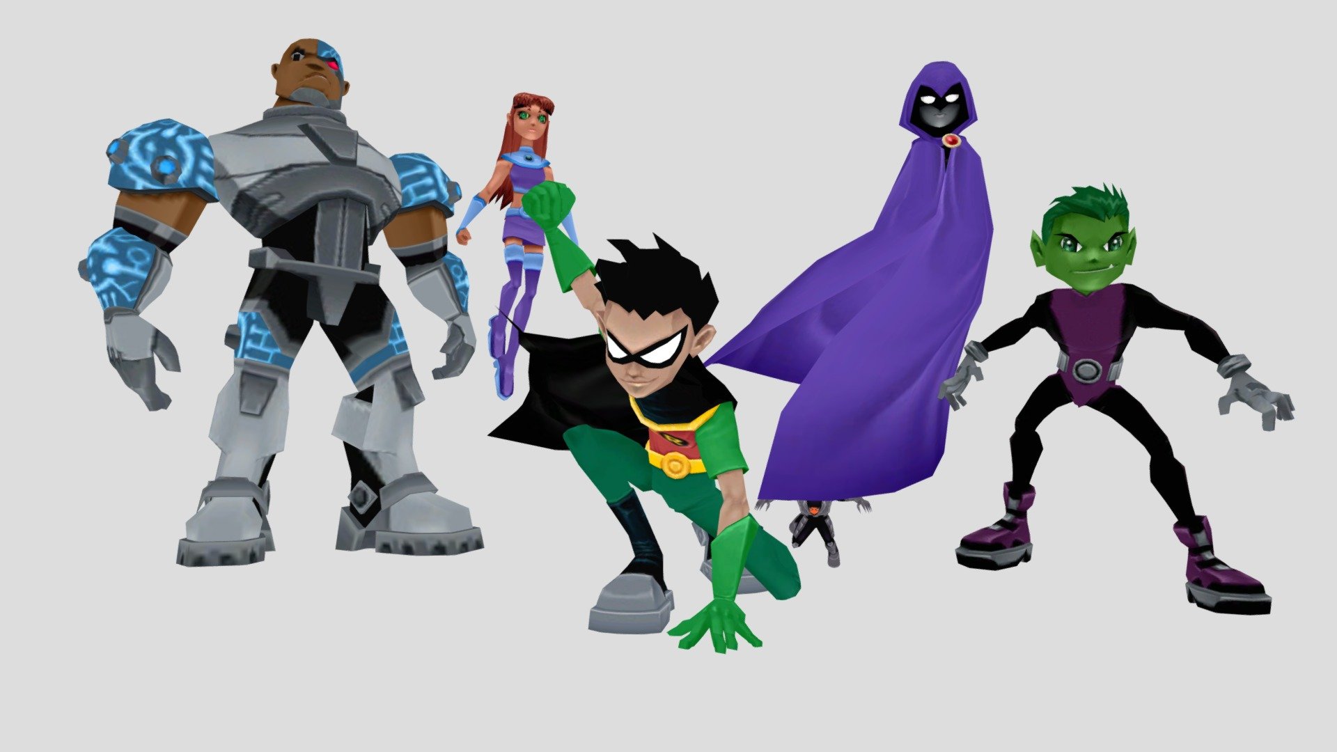 raven teen titans original Low-poly 3D Model