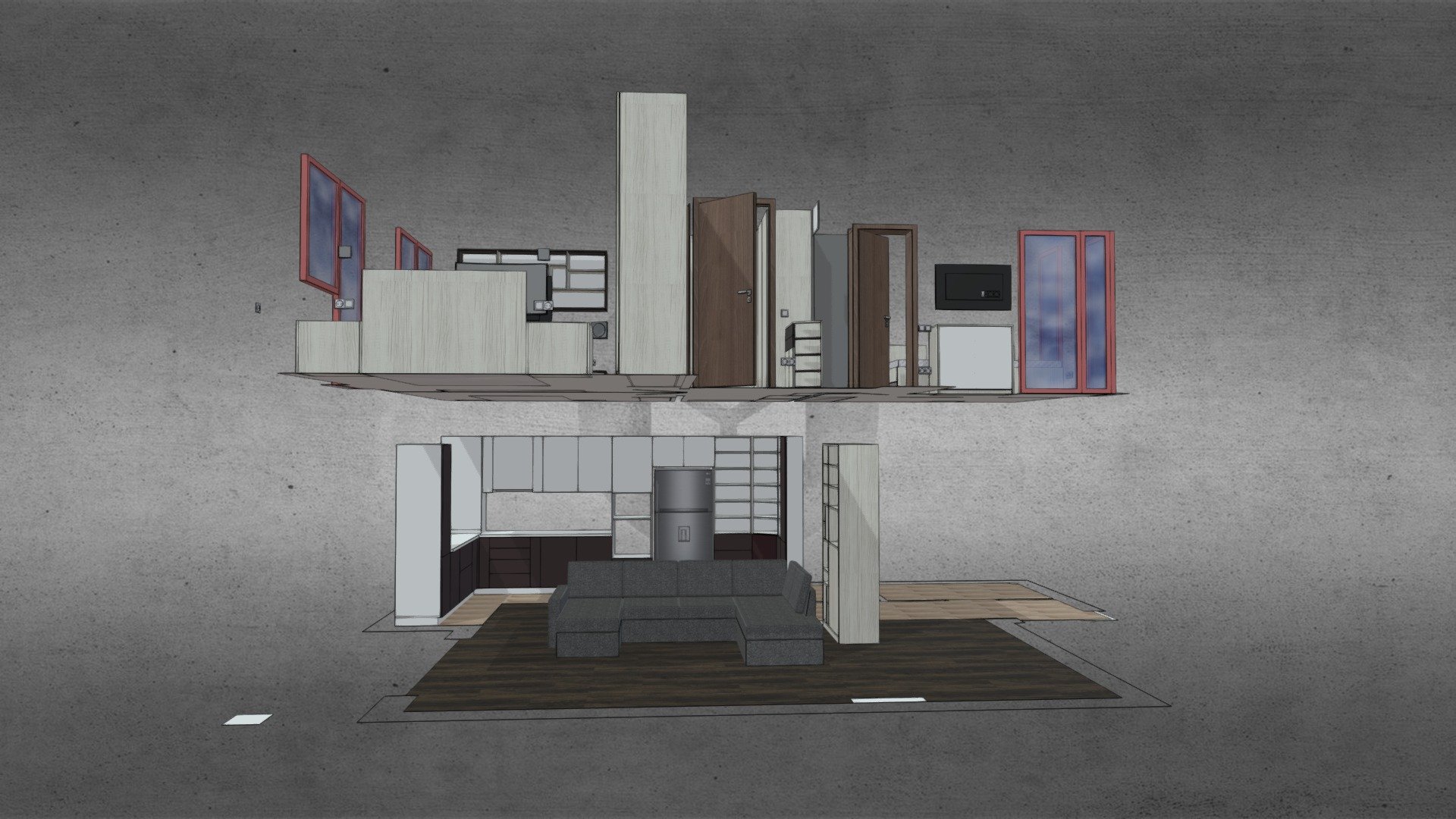 Mobilier Otopeni — Sketchfab embed 3D viewer