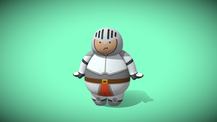 Toy Knight 3D Model