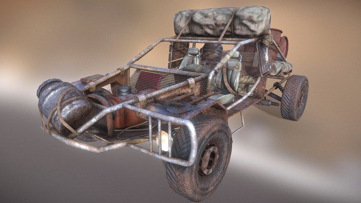 Old Off-Road Buggy 3D Model