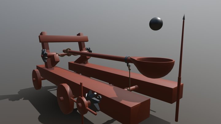 Simple Catapult 3D Model
