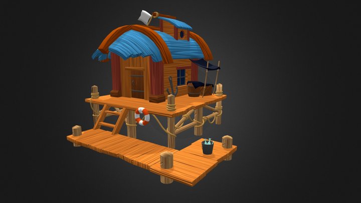 Fisherman's House 3D Model