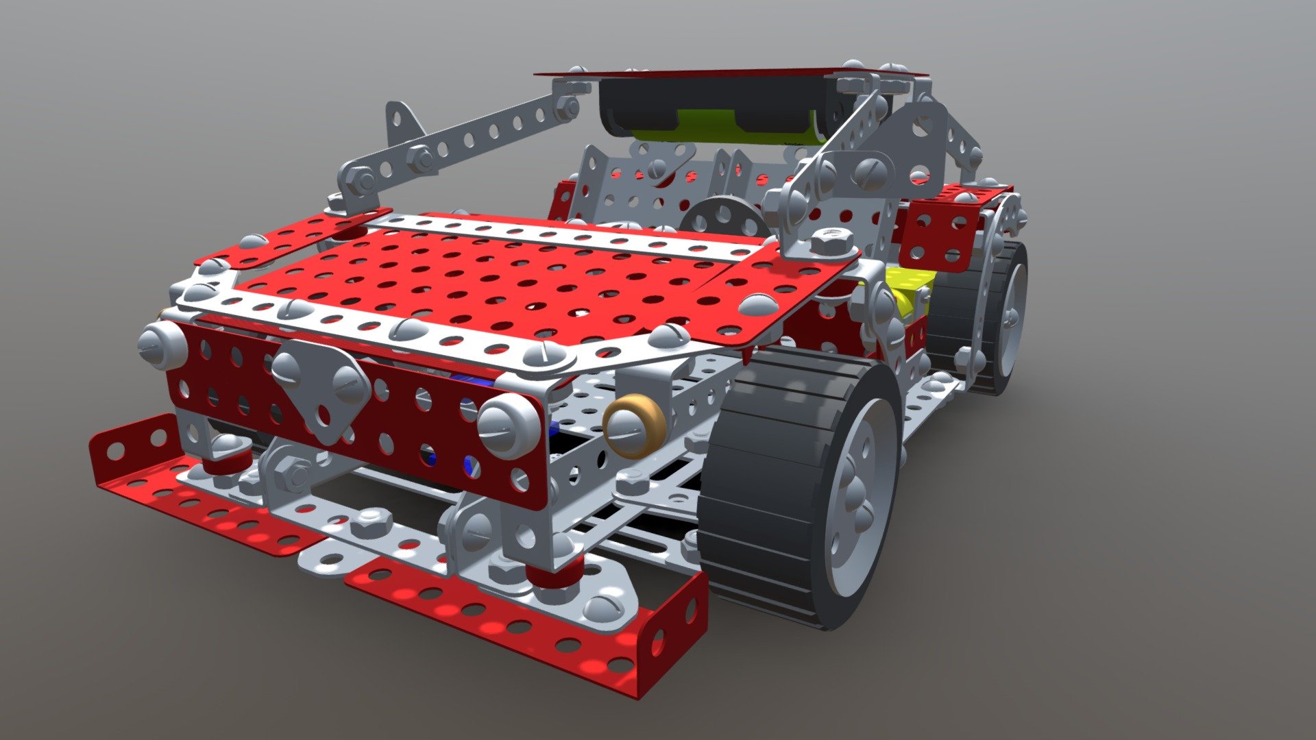 Car on Arduino from the constructor elements. - 3D model by Andrey52 ...