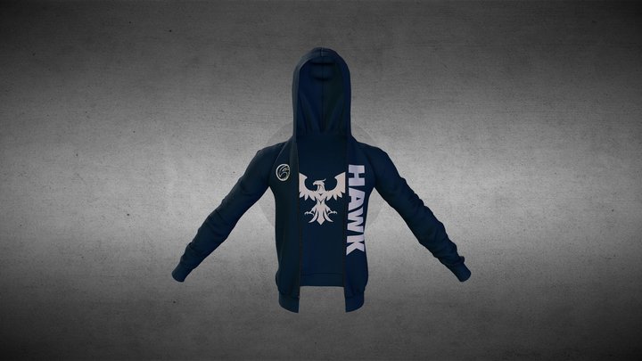Hawk Hoodie 3D Model