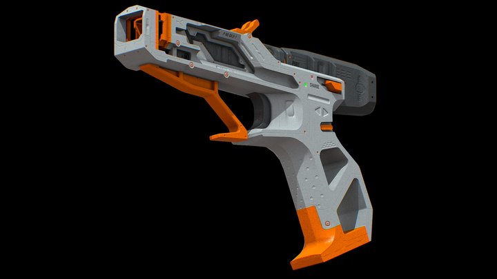 P-NG-DA 0-1 Heavy Energy Pistol – Modello 3D gratuito STL