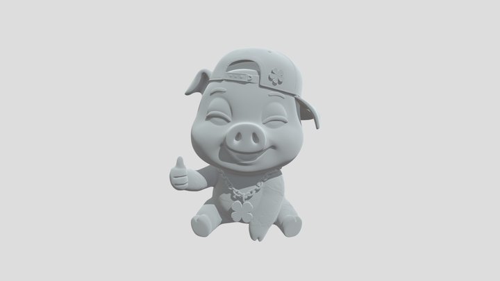 Shamrock Swine 3D Model