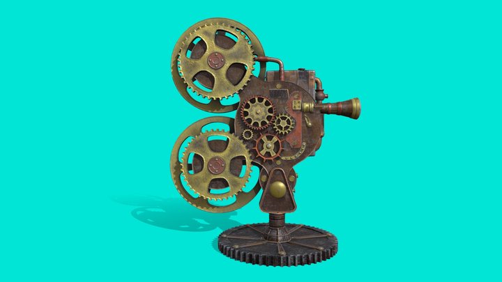 steampunk camera 3D Model
