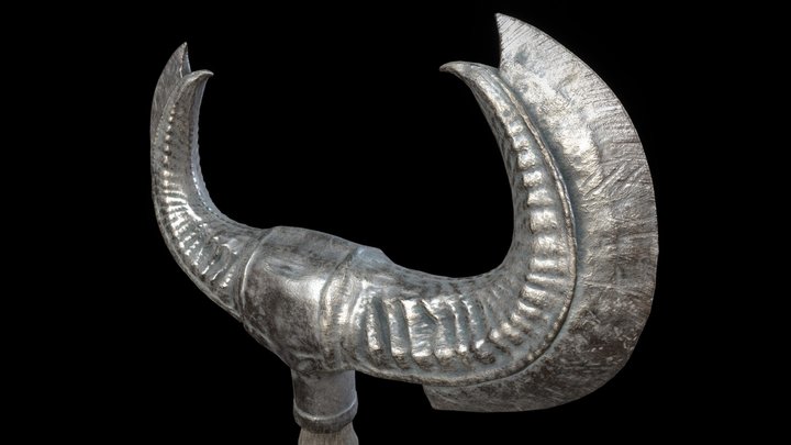 Battle axe "Horn" 3D Model