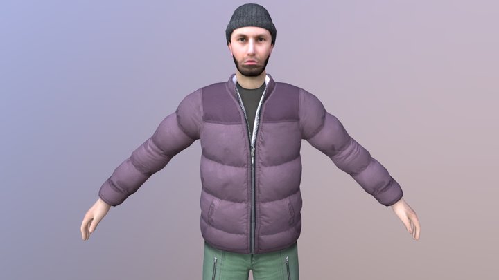 MAN 11 -WITH 250 ANIMATIONS 3D Model