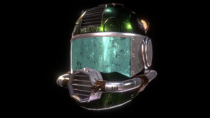 Sci-fi Helmet 3D Model