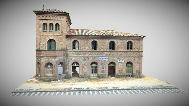 Estación ferroviaria de Los Palancares (Cuenca) 3D Model