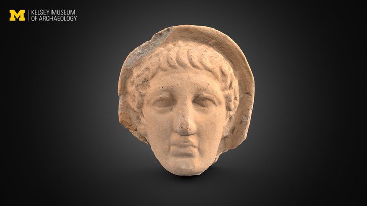 Votive Male Head 3D Model