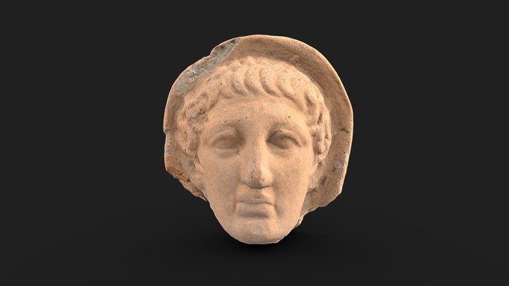 Votive Male Head 3D Model