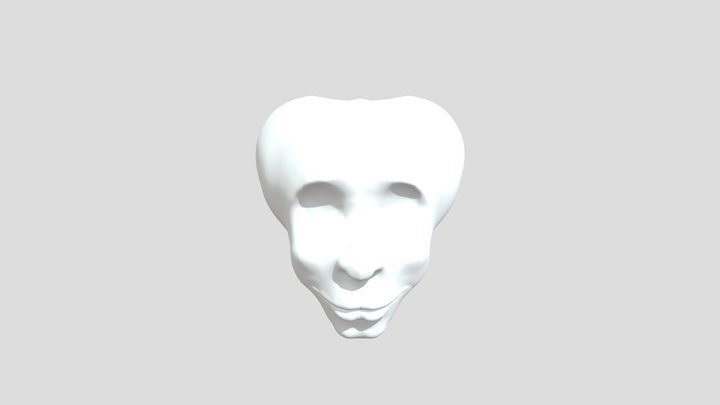 Arcturian Head (Male) 3D Model