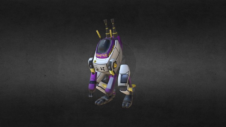 KanG-R00 - Mech Kangaroo Game Asset 3D Model