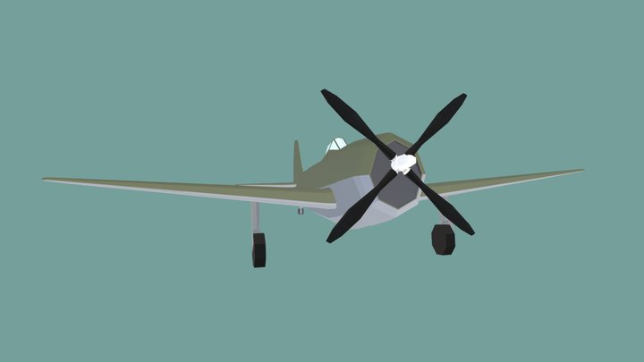 Republic P-47 Thunderbolt 3D Model