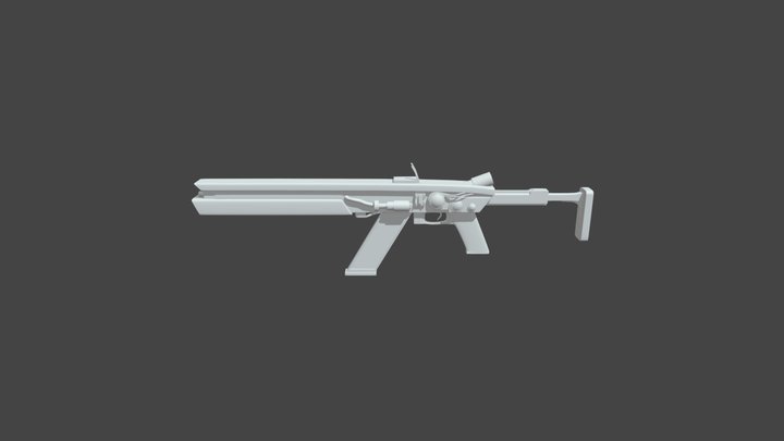Vandal weapon Skin high_poly WIP 3D Model