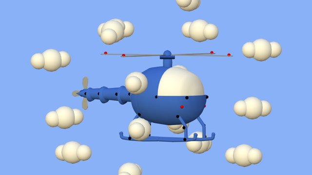 Henry the Helicopter 3D Model