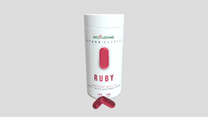 Beyond Average Label Ruby(2)-02 Png 3D Model