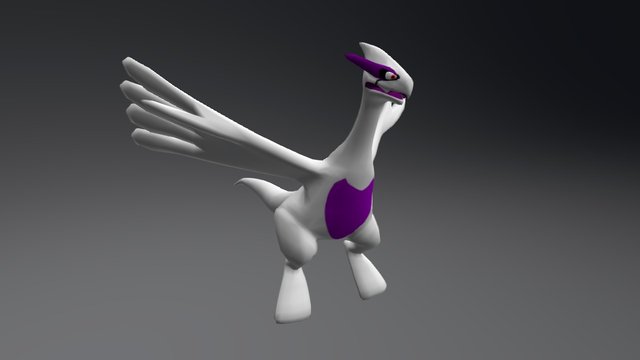 Lugia with freezer DBZ colors 3D Model