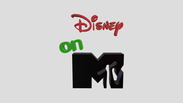 MTV on Disney Logo [2022-Presente) 3D Model
