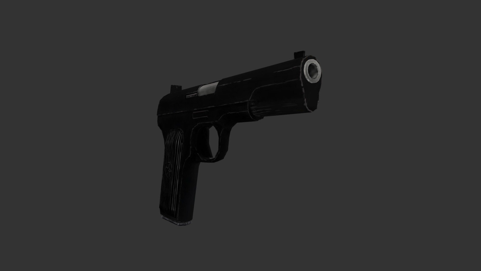 Low-poly Tokarev