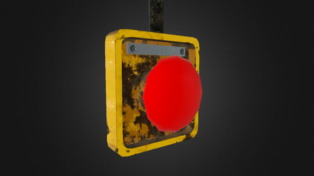 Industrial button - 3D model by Maartenk [8d47331] - Sketchfab