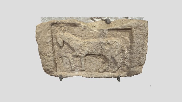 Placa rectangular figura de caballo. 3D Model