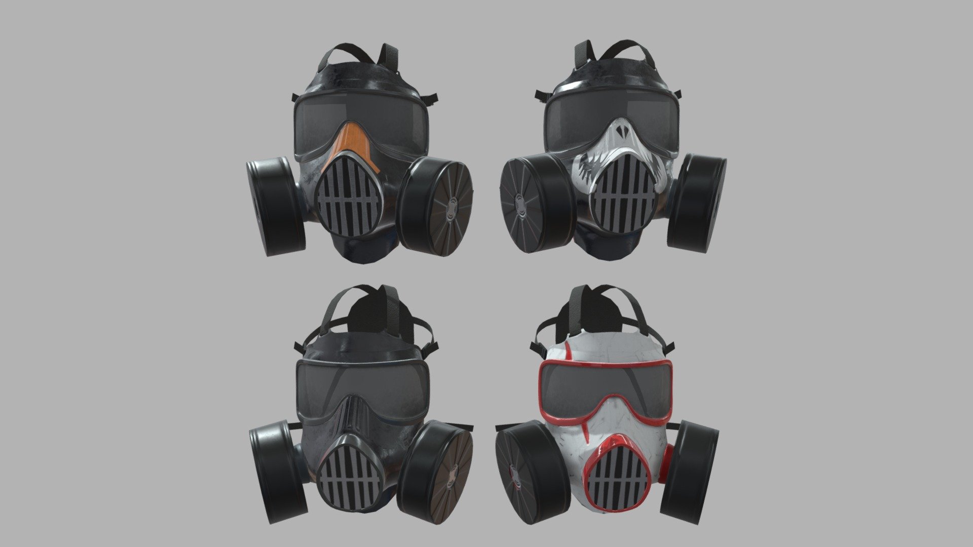 Gas masks Download Free 3D model by stayalivedudexxx [8d4ac12