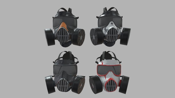 Gas masks 3D Model