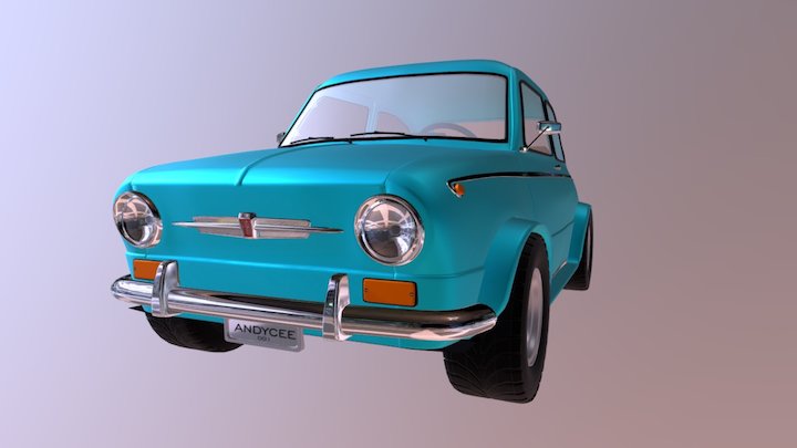 FIAT 850 3D Model