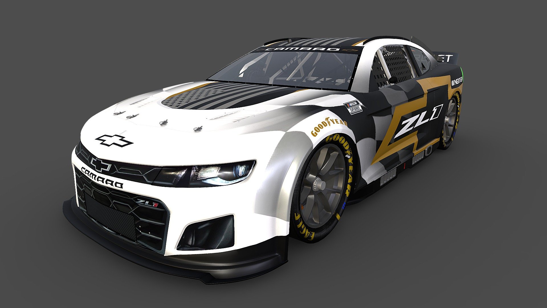 Chevrolet Camaro ZL1 NASCAR NEXTGEN 2022 - Buy Royalty Free 3D model by  jdaniel_92 (@jdaniel_gz) [8d4b888]