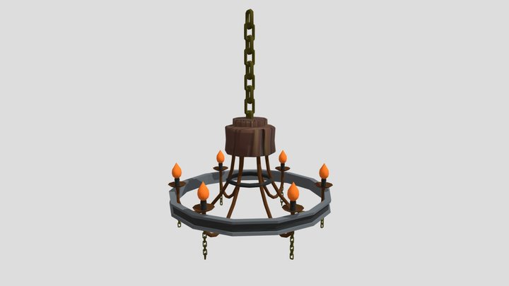 Simple Chandelier 3D Model