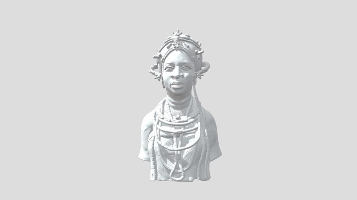 Queen Edo Bust 3D Model