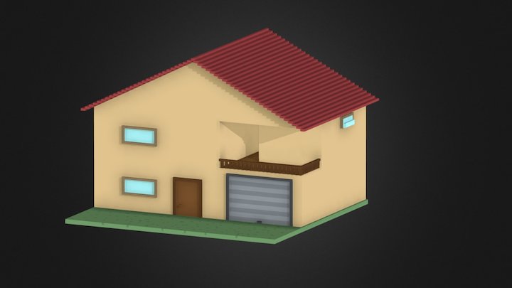 The house - Outside vision 3D Model