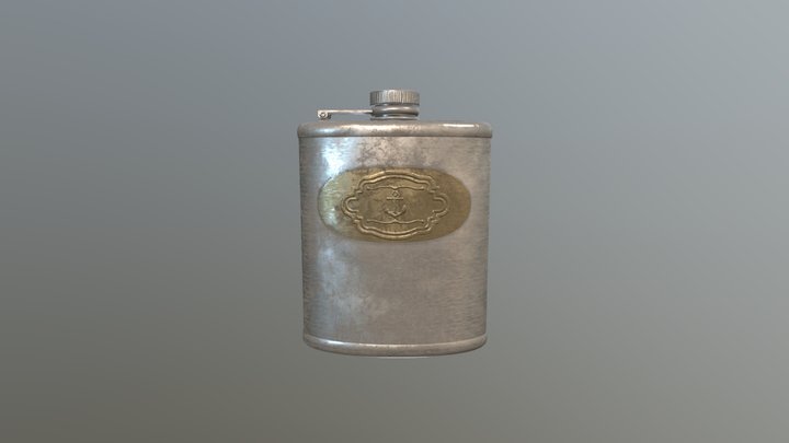 Stainless Steel Flask 3D Model