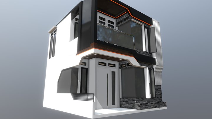small house modern minimalist 6X7 meters 3D Model