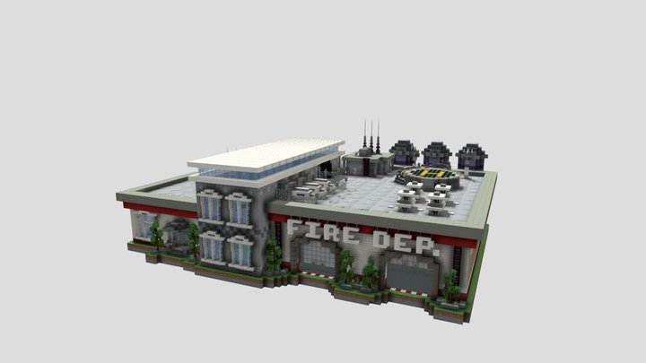 Fire Station 3D Model